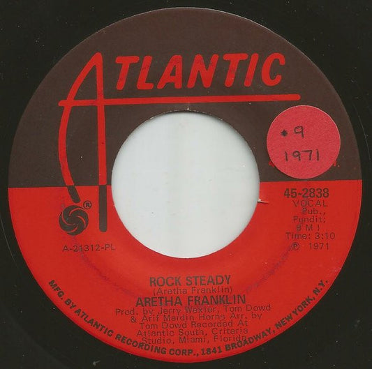 Aretha Franklin : Rock Steady (7", Single, Pla)