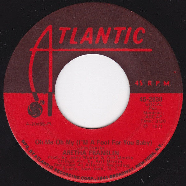 Aretha Franklin : Rock Steady (7", Single, Pla)