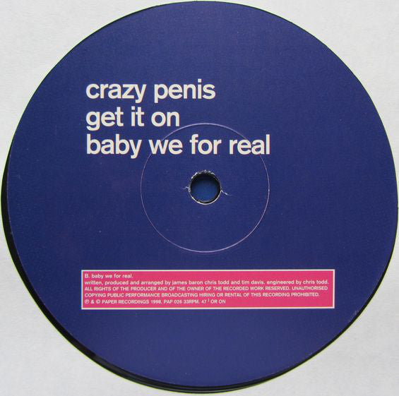 Crazy Penis : Get It On (12")