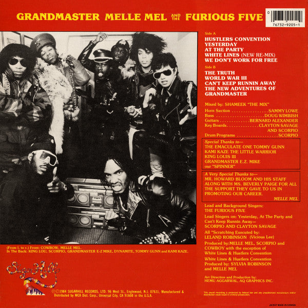 Grandmaster Melle Mel And The Furious Five* : Grandmaster Melle Mel And The Furious Five (LP, Album)