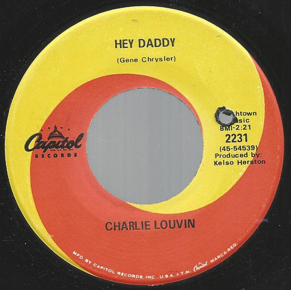 Charlie Louvin : She Will Get Lonesome  / Hey Daddy (7", Single)