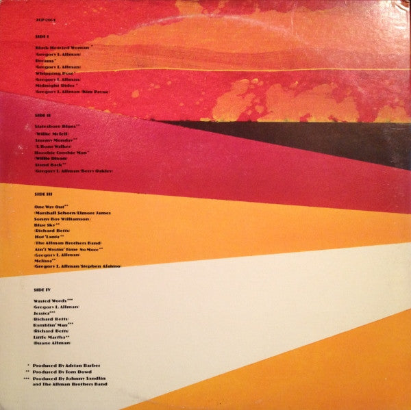 The Allman Brothers Band : The Road Goes On Forever (2xLP, Comp, Promo)