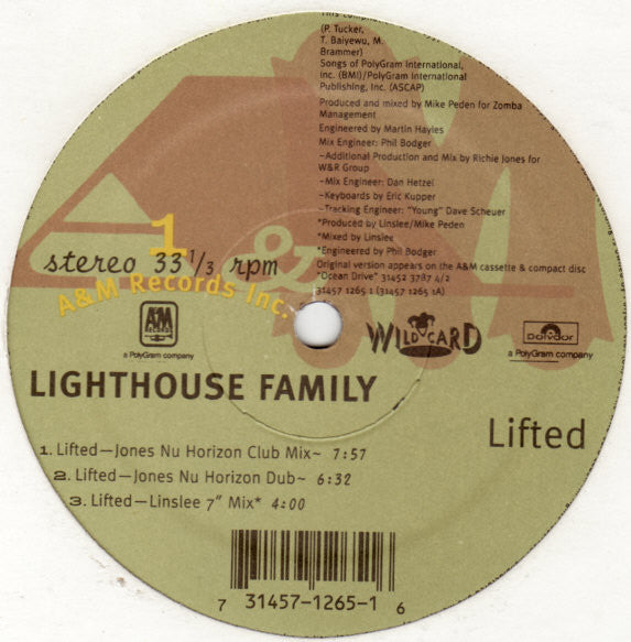 Lighthouse Family : Lifted (Club Mixes) (12")