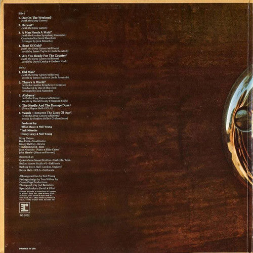 Neil Young : Harvest (LP, Album, Pit)