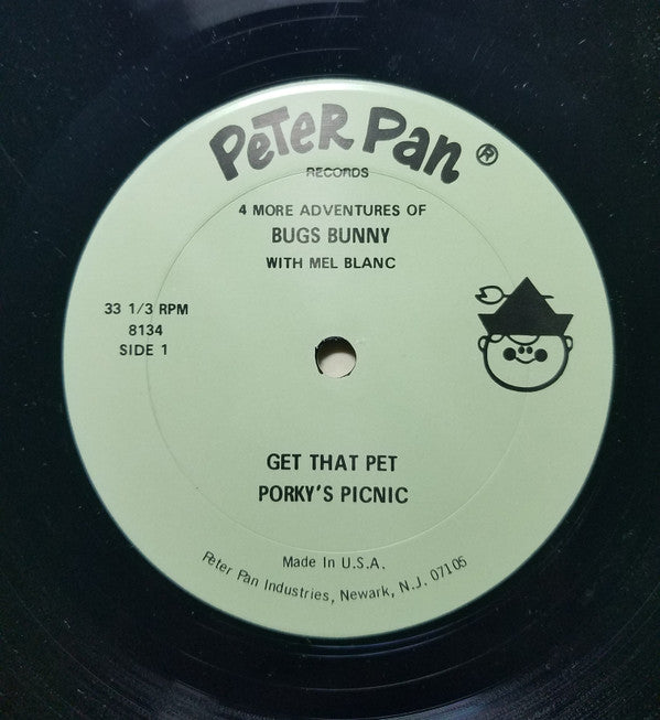 Bugs Bunny Starring The Voices Of Mel Blanc : 4 More Adventures Of Bugs Bunny (LP)