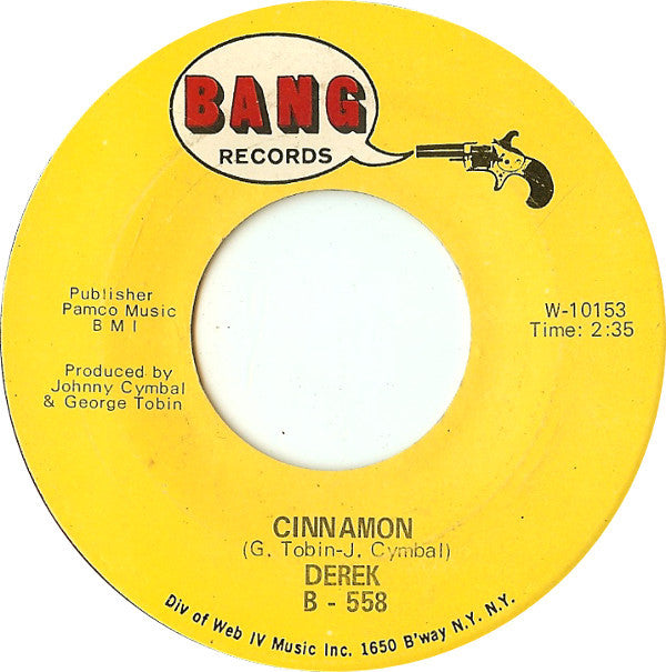 Derek (3) : Cinnamon / This Is My Story (7", Single)