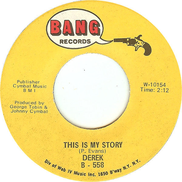 Derek (3) : Cinnamon / This Is My Story (7", Single)