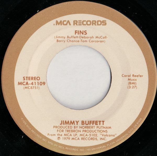 Jimmy Buffett : Fins  (7", Single, Spe)