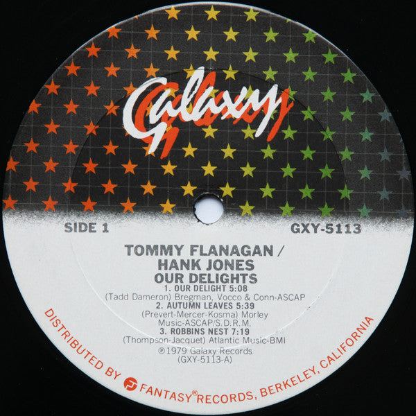 Tommy Flanagan And Hank Jones : Our Delights (LP, Album, Ter)