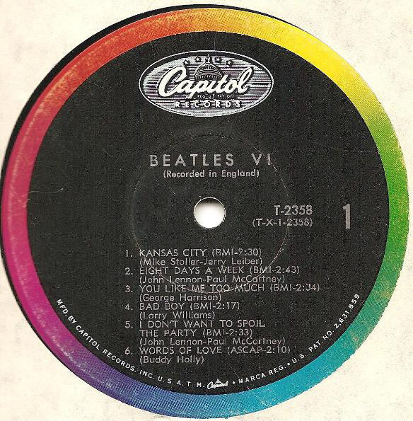 The Beatles : Beatles VI (LP, Album, Mono, Los)