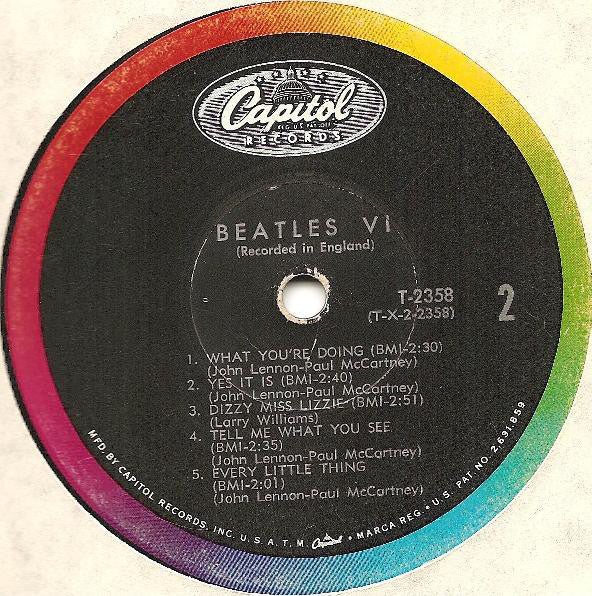 The Beatles : Beatles VI (LP, Album, Mono, Los)