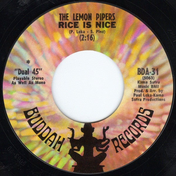 The Lemon Pipers : Rice Is Nice / Blueberry Blue (7", Single)