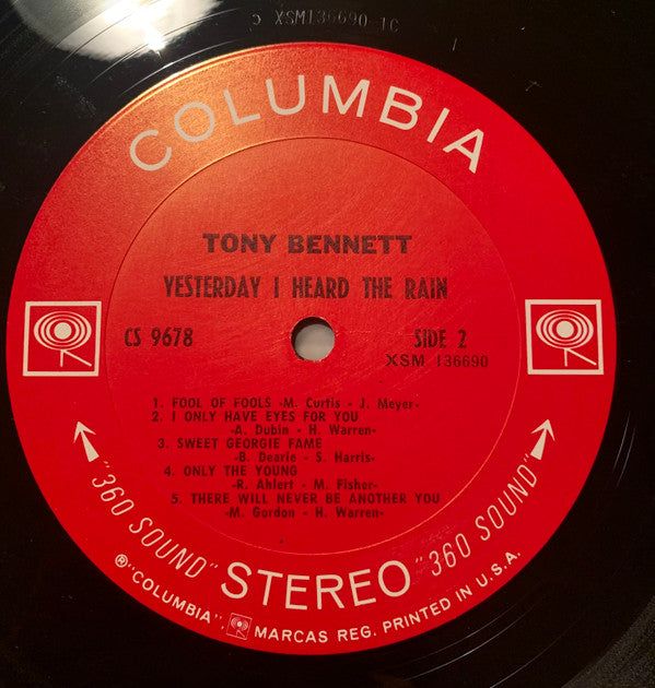 Tony Bennett : Yesterday I Heard The Rain (LP, Album)