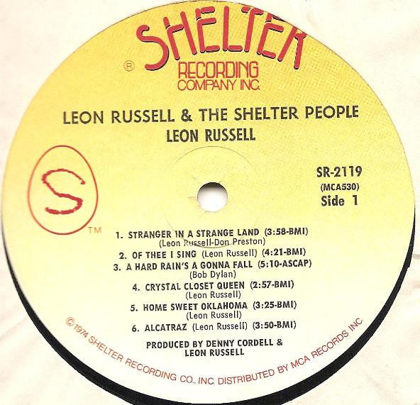 Leon Russell : Leon Russell And The Shelter People (LP, Album, RE)