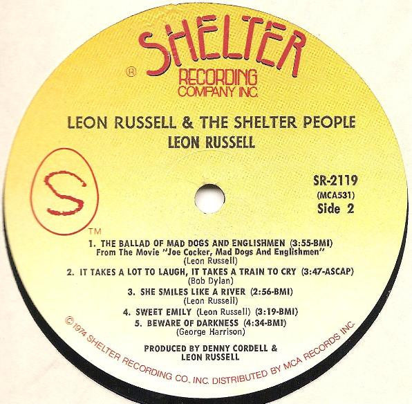Leon Russell : Leon Russell And The Shelter People (LP, Album, RE)