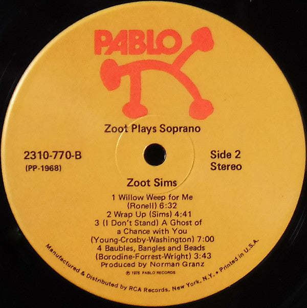 Zoot Sims : Soprano Sax (LP, Album)