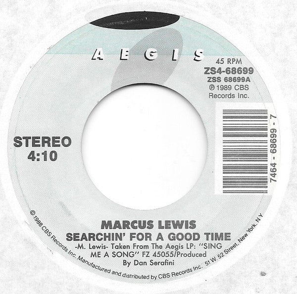 Marcus Lewis : Searchin' For A Good Time (7")