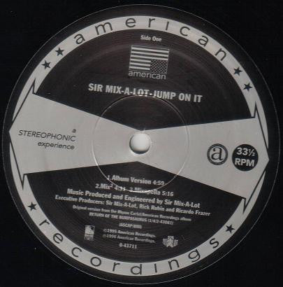 Sir Mixalot* : Jump On It (12", Single)