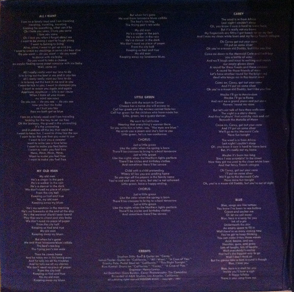 Joni Mitchell : Blue (LP, Album, Pit)