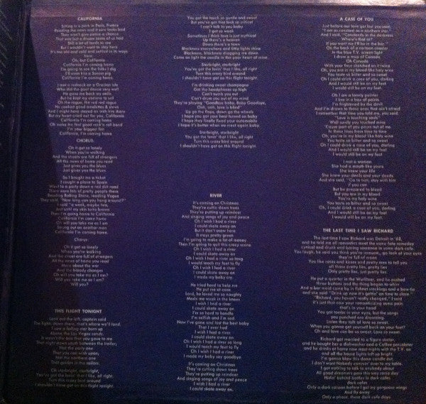 Joni Mitchell : Blue (LP, Album, Pit)
