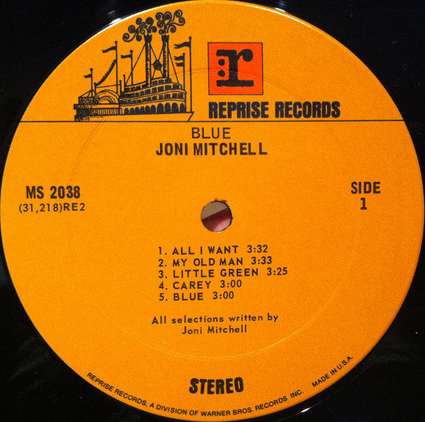 Joni Mitchell : Blue (LP, Album, Pit)