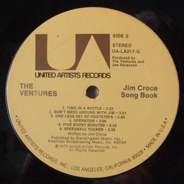 The Ventures : The Jim Croce Songbook (LP, Album, Ter)