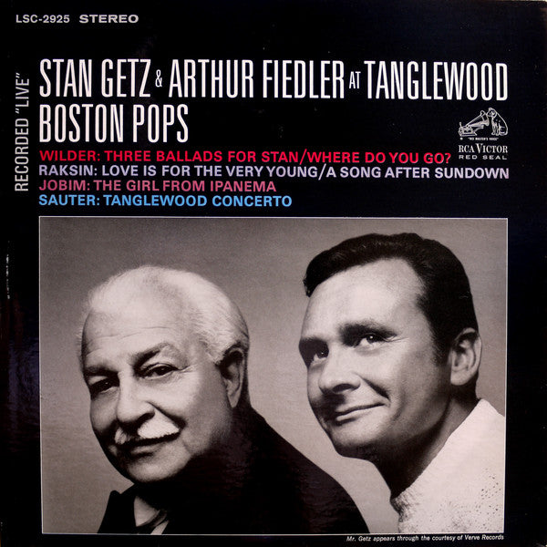 Stan Getz & Arthur Fiedler, Boston Pops Orchestra : Stan Getz & Arthur Fiedler At Tanglewood (LP, Album, Ind)