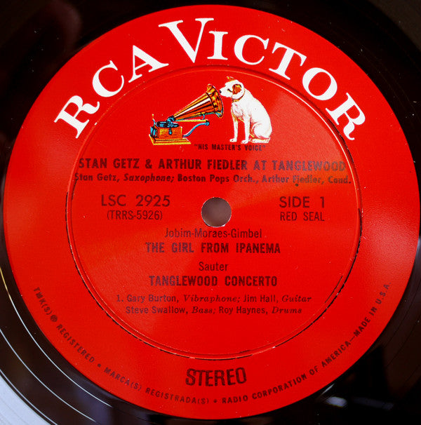 Stan Getz & Arthur Fiedler, Boston Pops Orchestra : Stan Getz & Arthur Fiedler At Tanglewood (LP, Album, Ind)