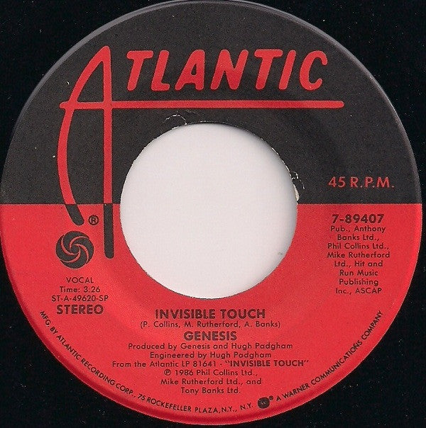 Genesis : Invisible Touch (7", Spe)