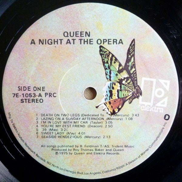 Queen : A Night At The Opera (LP, Album, Gat)