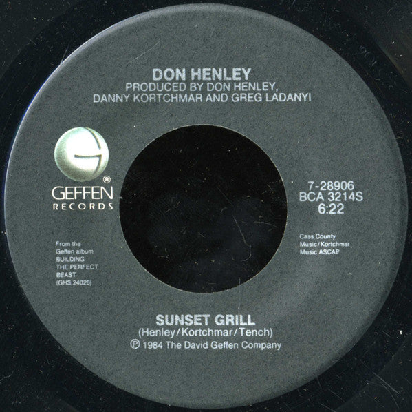 Don Henley : Sunset Grill (7", Single, Spe)
