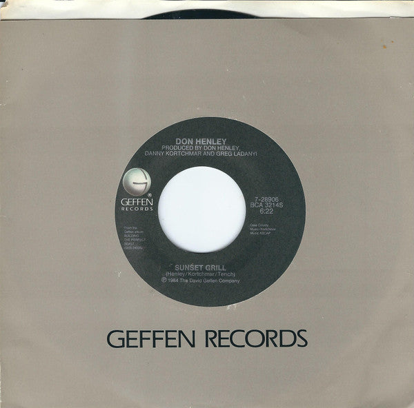 Don Henley : Sunset Grill (7", Single, Spe)