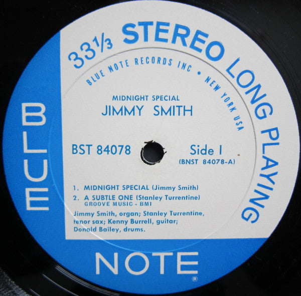 The Incredible Jimmy Smith* : Midnight Special (LP, Album, RE, NY )