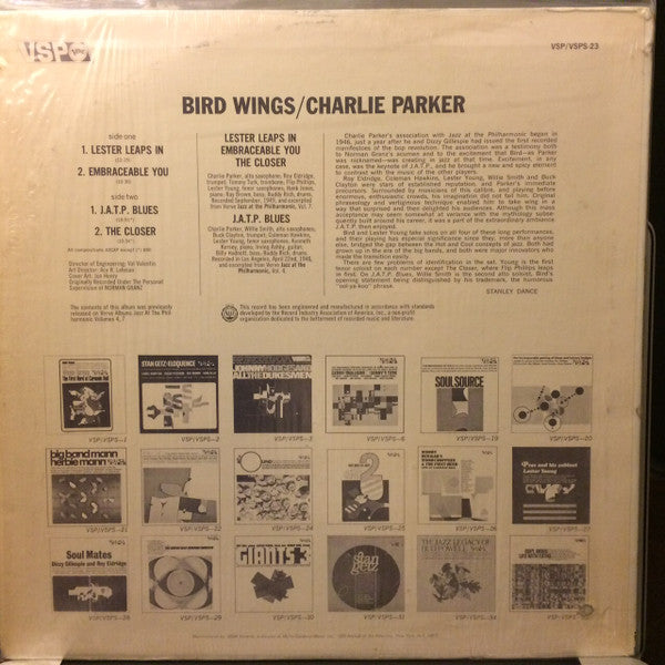 Charlie Parker : Bird Wings (LP, Comp)
