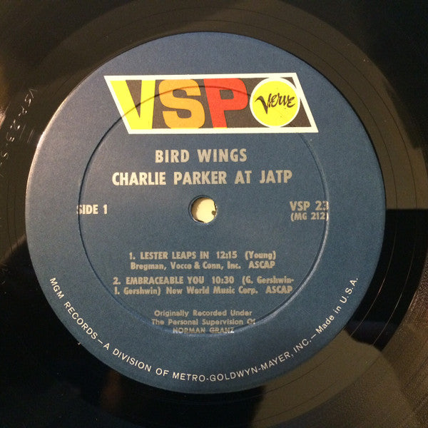 Charlie Parker : Bird Wings (LP, Comp)