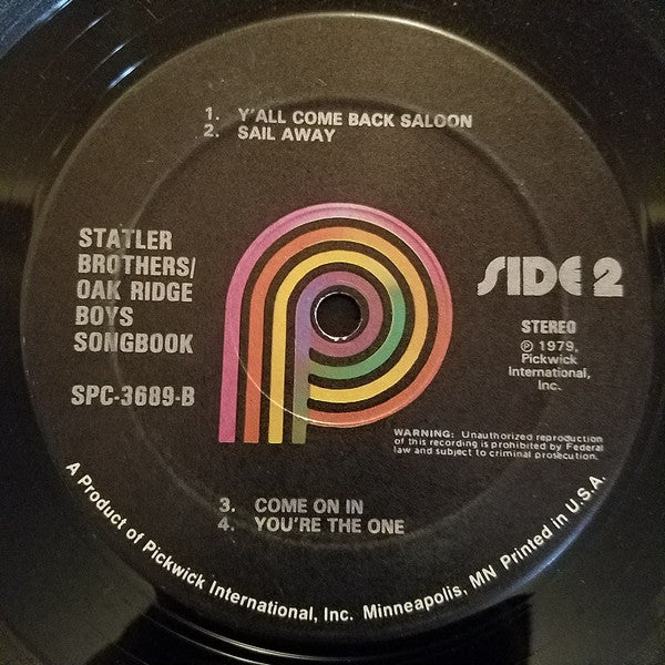 The Smokey Ridge Boys : Statler Brothers / Oak Ridge Boys Songbook (LP)