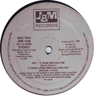 Icey Jaye : It Takes A Real Man (12", Sil)