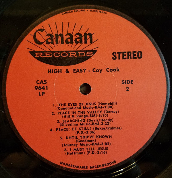 Coy Cook : High And Easy (LP, Album)