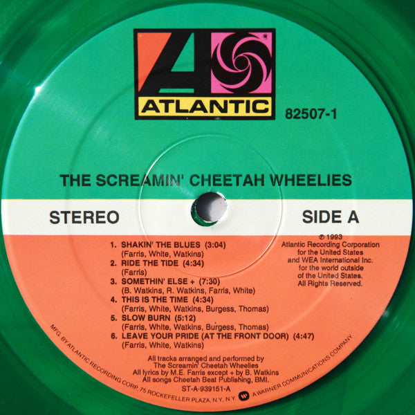 The Screamin' Cheetah Wheelies : The Screamin' Cheetah Wheelies (LP, Album, Gre)