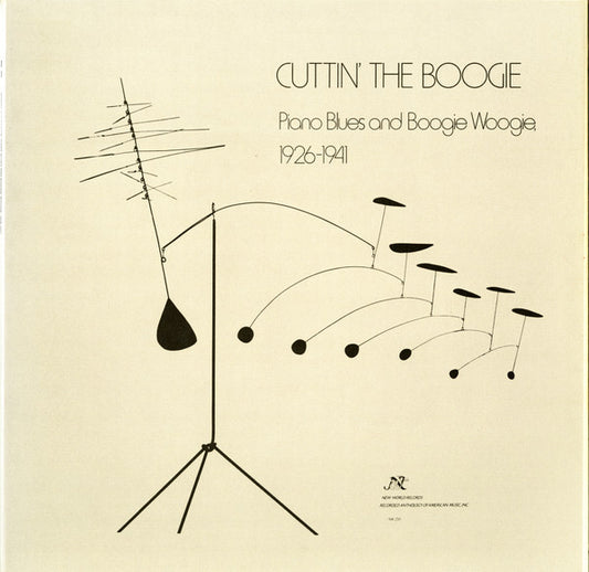 Various : Cuttin' The Boogie: Piano Blues And Boogie Woogie, 1926-1941 (LP, Comp, Mono)
