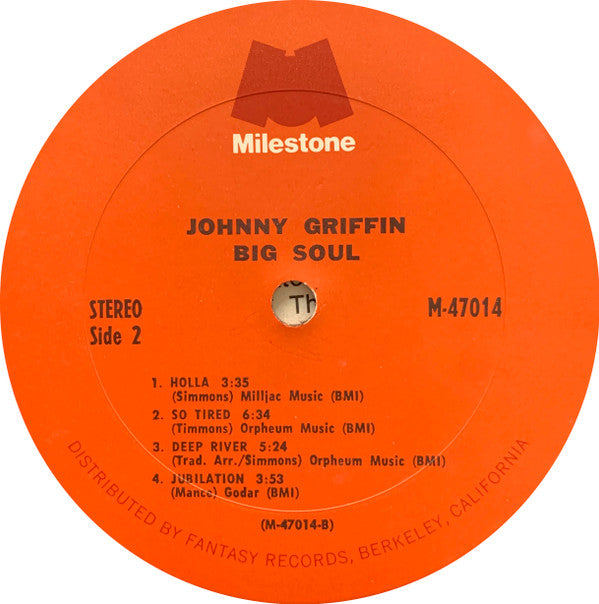 Johnny Griffin : Big Soul (2xLP, Comp, Pit)