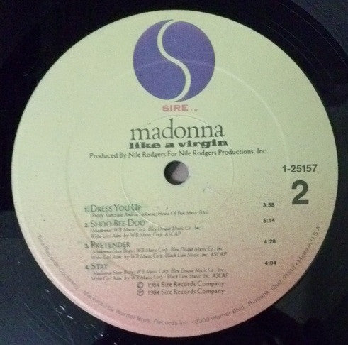 Madonna : Like A Virgin (LP, Album, Spe)