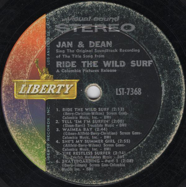 Jan & Dean : Ride The Wild Surf (LP, Album)