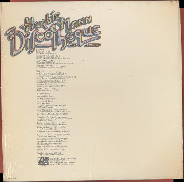 Herbie Mann : Discothèque (LP, Album, PRC)