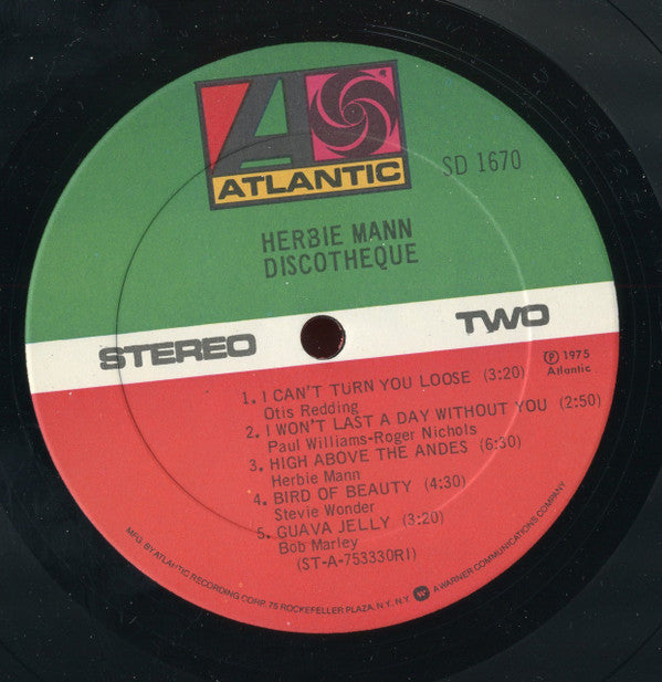 Herbie Mann : Discothèque (LP, Album, PRC)