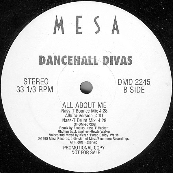 Dancehall Divas : Jamaican Man (12", Promo)