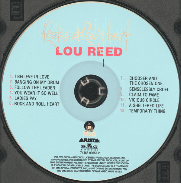 Lou Reed : Rock And Roll Heart (CD, Album, RE, RM)
