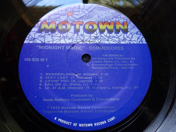 Commodores : Midnight Magic (LP, Album, Sup)