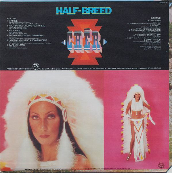 Cher : Half-Breed (LP, Album, Pin)