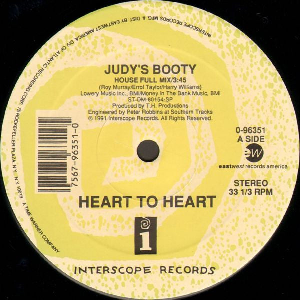 Heart To Heart (2) : Judy's Booty (12")